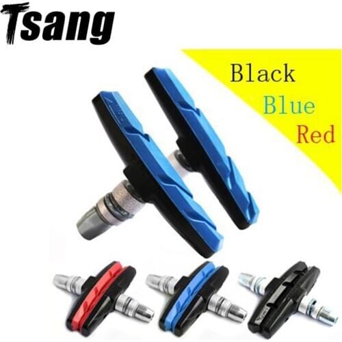 1Pair Bicycle Mountain Brake V-brake Pads With Mud Trough Silent Bicycle Brake Pads Road Bike Brake Pads Bike Accessories Tool