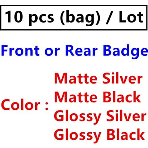 10 Pcs ABS Silver Black Range Rover Car Styling Accessories Hood Bonnet Grill Front Rear Trunk Emblem Logo Badge Sticker Decals