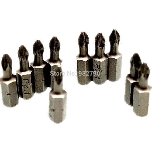 10pc POZI #1 #2 #3 (PZ1 PZ2 PZ3) Screwdriver Insert Power Tool Driver Bits 25mm Impact Screwdriver Bit Magnetic Screw Driver Bit