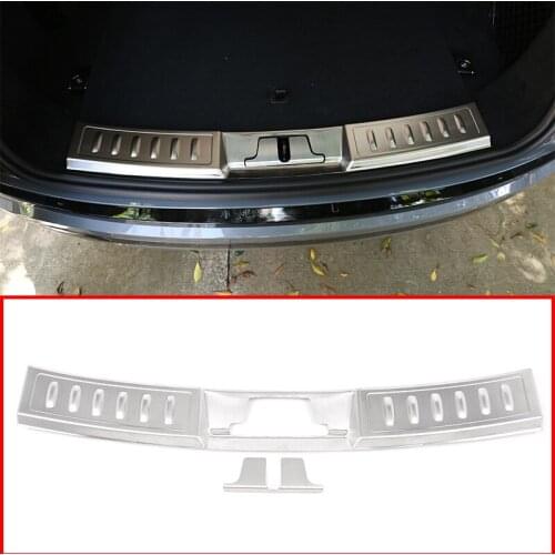 For Land Rover Range Rover Evoque L551 2019-2020 Silver Stainless Steel Rear Bumper Plate Protect Cover Accessories 2 pcs