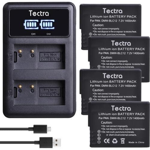 DMW-BLC12 BLC12E BLC12PP DMW BLC12 Rechargeable Battery for Panasonic DMC-GX8 FZ1000 FZ200 FZ300 G5 G6 G7+LED Dual Charger