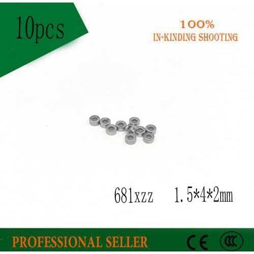 681XZZ Bearing ABEC-5 10 PCS 1.5x4x2 mm L-415ZZ W68/1.5ZZ/ Miniature 681X ZZ Ball Bearings