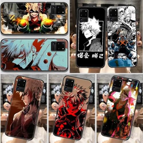 Bakugou Katsuki Anime Phone case For Samsung Galaxy Note 4 8 9 10 20 S8 S9 S10 S10E S20 Plus UITRA Ultra black pretty shell