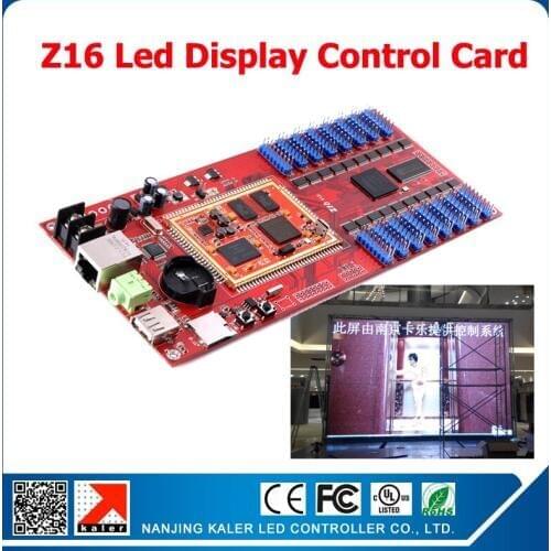 Free shipping Asynchronous RGB led display controller Z16 for full color led sign 256*512 pixels led video screen control card
