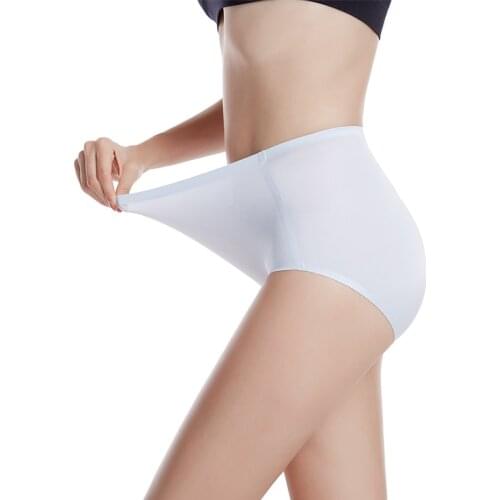 Large Size M-4XL Multi-size Underwear High Waist Seamless Briefs Ice Silk Breathable Women Underwear