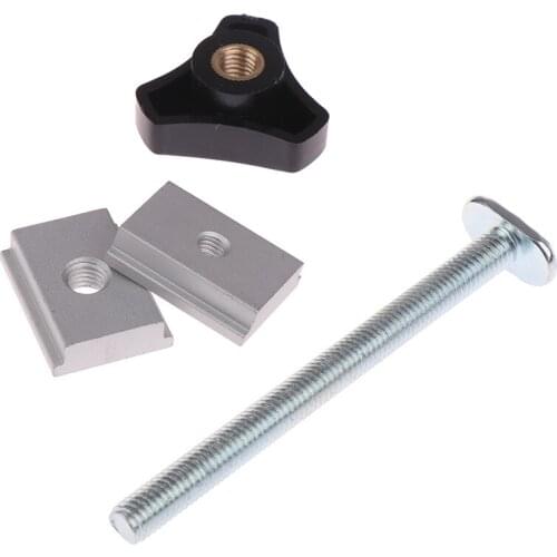 Woodworking Ruter Table T Track Metal Quick Acting Hold Down Clamp T-Slot Tool