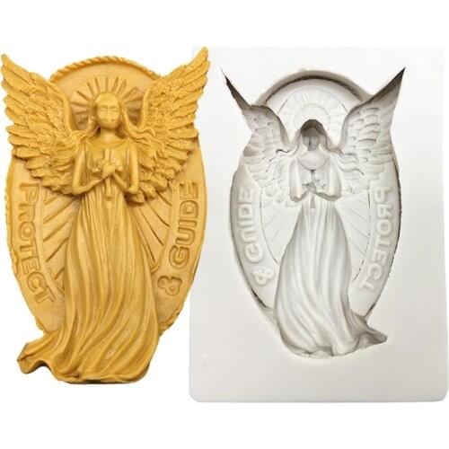 Virgin Mary Silicone Sugarcraft Mold Resin Tools Cupcake Baking Mould Fondant Cake Decorating Tools