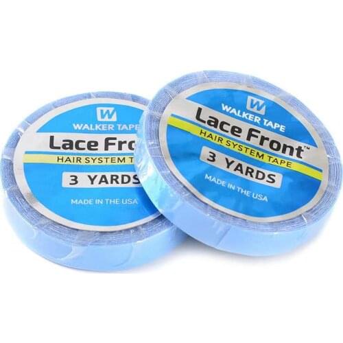 1 cm 3 Yards Double Sided Adhesive Tapes Lace Front Support Tapes Water-Proof Tape for Wigs,Toupees,Hair Pieces,Hair Extension