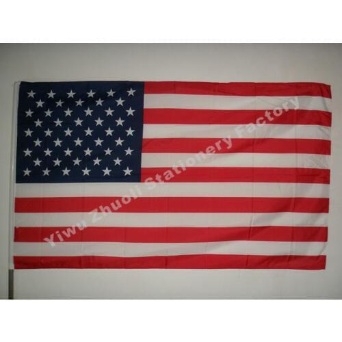 United States Flag 150X90cm (3x5FT) 115g 100D Polyester Double Stitched High Quality Free Shipping USA American Flag