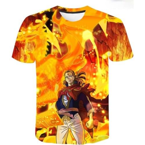 Anime Black Clover Printed 3D T-shirt Men Women Summer Fashion Hot Sale Cool Tee Tops Unisex Streetwear Oversized Tee