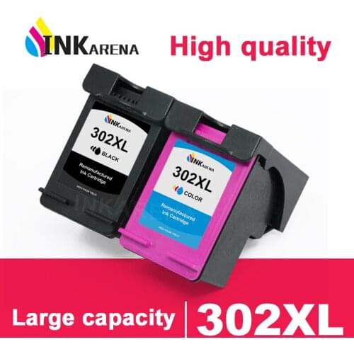 INKARENA 302XL Printer Cartridge Replacement for HP 302 302XL Compatible for Deskjet 1110 1111 1112 2131 2132 Ink Cartridge