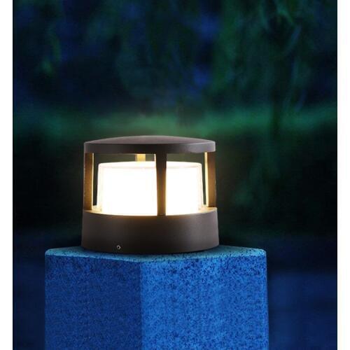 Square Round LED Garden Lamp 10W 12W COB Lawn Column Light Landscapes Courtyard Deck Pillar Light Villa Pathway Fence Lighting