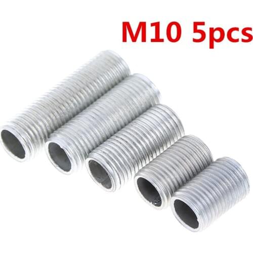 M10 5pcs Hollow Threaded Tube Hollow Screw Lamp Cap Fixing Screw Hollow Screw Outer Diameter 10mm Thread Distance: 1mm
