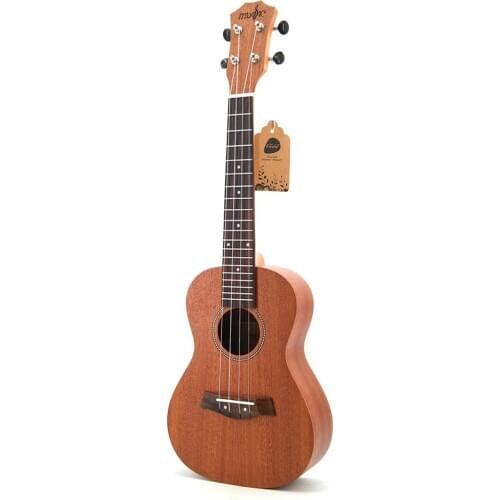 23"Ukulele Concert Mini Hawai Guitar Sapele Body Fishing Bone Pattern Electric Ukelele with Pickup EQ Uku Gitara