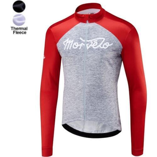 2018 morvelo Winter thermal fleece Cycling Jersey Men Clothing Long Sleeve Bicicleta MTB Maillot Ropa Ciclismo Hombre Ciclismo