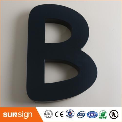 Painted channel letters stainless steel or aluminum letters and signs