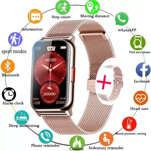 New Smart Band Watch Fitness Tracker Bracelet Waterproof Smartwatch Heart Rate Monitor Blood Oxygen LED Screen For Huawei Xiaomi