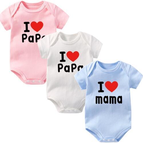 OkayMom 100%Cotton Newborn Romper Roupas de bebe Infant Baby Jumpsuit Clothes Baby Girl Boys Rompers Love MaMa Clothing For Baby