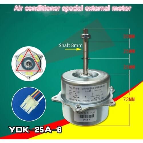Applicable to Mitsubishi air conditioning copper wire YDK-25A-6 air conditioning outside fan SSA511A453W motor