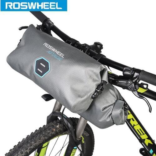 ROSWHEEL 111458 2pcs/set 12L Full Waterproof 840D TPU MTB Road Bike Bags Handlebar Front Bag Cycling Bicycle Accessories ATTACK