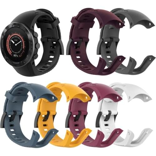 Replacement Silicone Watchband For Suunto 5 Watch Band Fitness Strap For Suunto 5 Outdoor Sport Breathable Smart Watch Bracelet