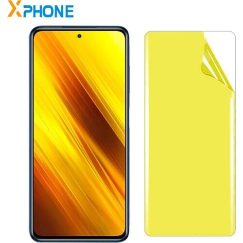 Phone Screen Glass Film for Xiaomi Poco X3 Soft TPU Full Coverage Front Screen Protector for Xiaomi Poco X3