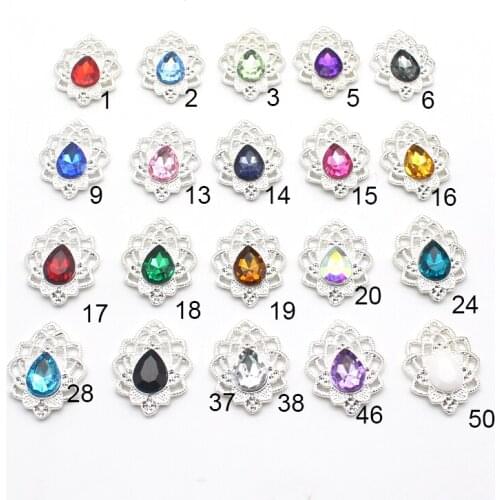 10pcs/lot 32*25MM Leave Resin Alloy Jewelry for Clothing Hair Accessories Decorative Diy Jewelry Component