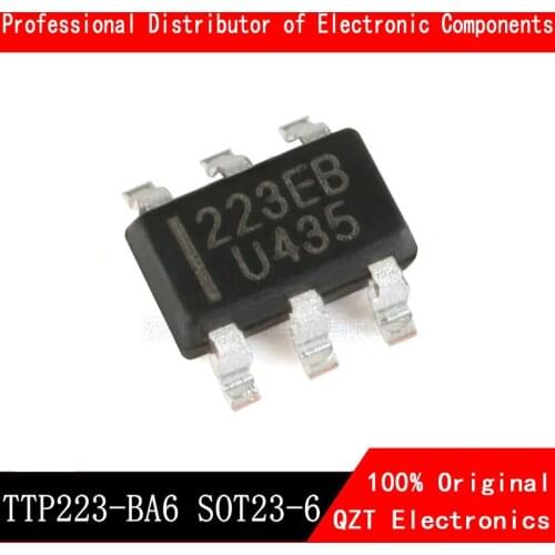 10pcs/lot TTP223-BA6 TTP223 SOT-23 223B SOT23-6 SOT SMD new and original IC Chipset