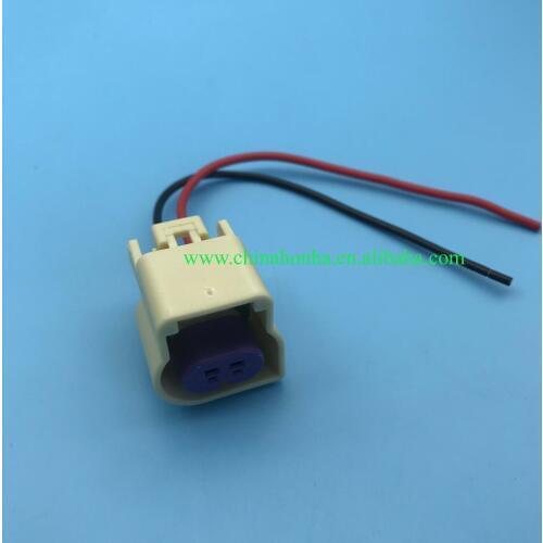 100 pcs high quality 2 pin Knock Sensor Connector Wire harness Pigtail plug GT150 2 way 15374222
