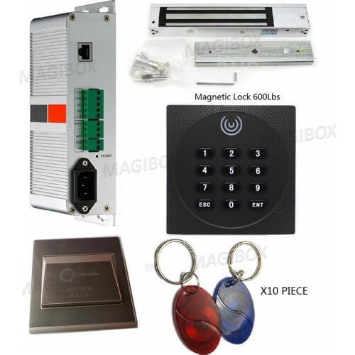 220V Tcp/Ip Phone App Control System Kit Built-in Power Supply With 125Khz ID Card Reader + 600Lbs Electromagnetic Lock