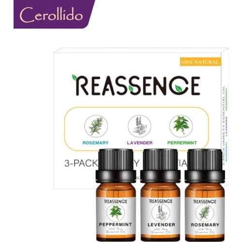 Rosemary Lavender Peppermint 3-piece Set Essential Oils For Humidifier Perfumes Oil Diffuser 10ML DIY Fragrance Gift