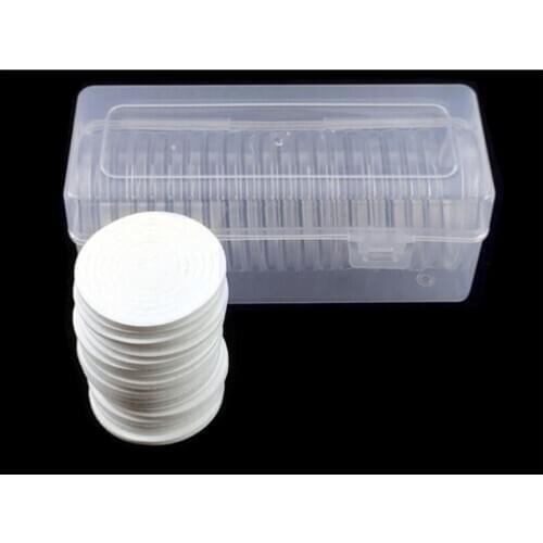 60sets Coin Storage Box: 20 Coin Capsule Protective Pads With 5 Sizes And 1 Household Plastic Storage Box With 5 Sizes For Coins