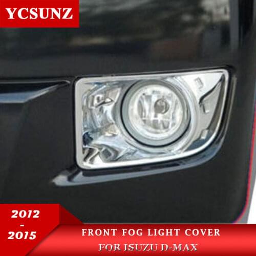 ABS front fog light cover For Isuzu d-max dmax 2012 2013 2014 2015 Accessories fog lamps Car Exterior Parts