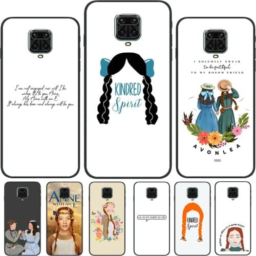 Anne with an E For Xiaomi Redmi 9T 9 A 9C K40 Funda For Redmi Note 10 Pro 8 8T 9S Note 9 Pro Phone Case