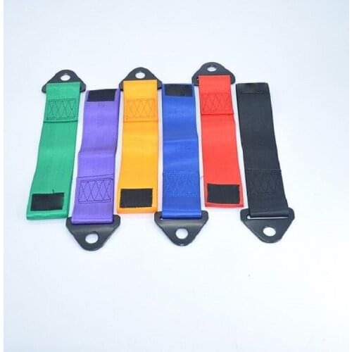 Car 26cm Towing Rope High Strength Nylon trailer Tow Ropes Racing Car Universal Tow Eye Strap Tow Strap Bumper Trailer tuning