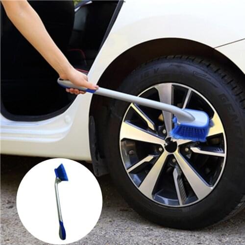 Long Handle Car Wash Wheel Brush Tire Vehicle Wash Broom Truck Tire Cleaning Soft Brush Auto Detailing Motorcycle Cleaning Tools