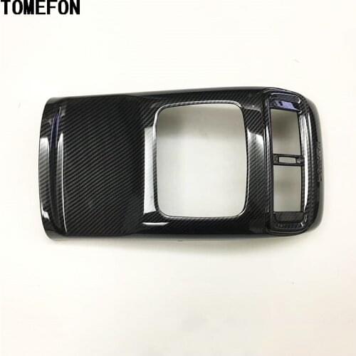 For Honda CRV CR-V 2017 2018 Car Styling ABS Carbon Fiber Paint Interior Armrest Box Rear Air Vent Outlet Panel Cover Trim