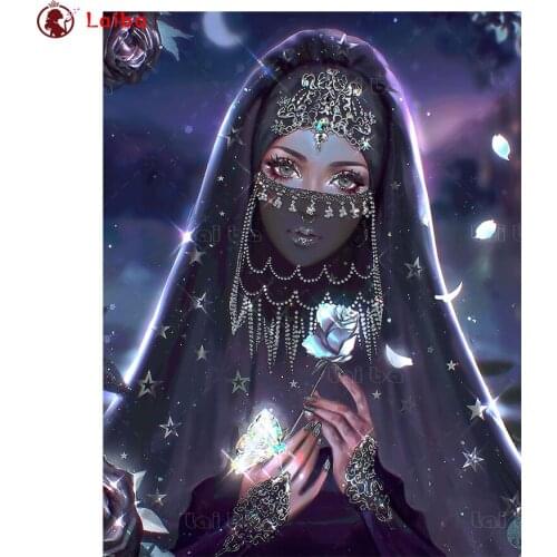 Home art Diamond Painting Fantasy art, veil woman, flower butterfly 5d DIY Diamond Embroidery Square Round Diamond Mosaic