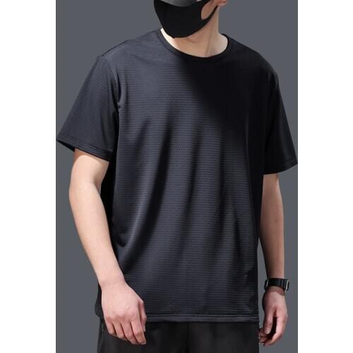 2020 Tshirt Men Viscose Fiber Short Sleeve Mens Summer Thin Mesh Quick-Drying T-shirt Plus Size Loose Clothes 5xl Streetwear