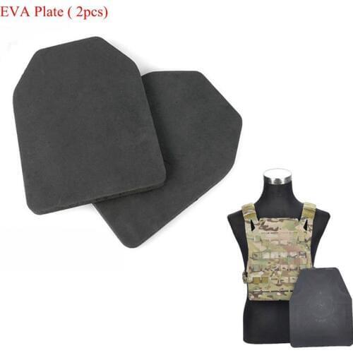 JPC Vest EVA Plate Body Carrier Vests Plate Foam Plate 2 PCS Tactical Army Hunting Carrier Combat Gear Black