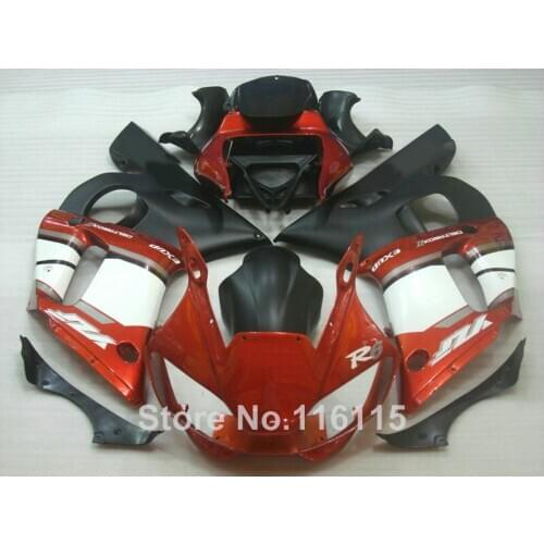 ABS fairing kit fit for YAMAHA R6 1998 1999 2000 2001 2002 R6 brown white black YZF R6 fairings set 98 99 00 01 02 #3211