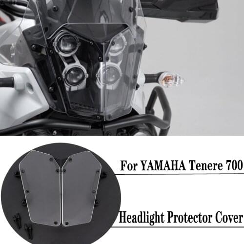 Motorcycle Panel Bracket PVC Headlight Protector Cover Protection Headlight Guard For Yamaha tenere 700 TENERE 700 T 700 T7