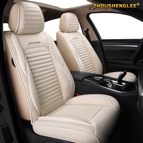 ZHOUSHENGLEE FLAX car sear covers for volkswagen CC phaeton passat r36 golf beetle touareg magotan EOS scirocco shavan vw witt