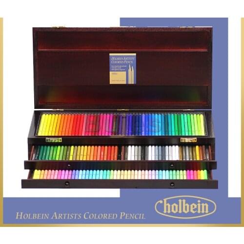 HOLBEIN OP946,OP941,Oily Coloring Pencils 100/150 Colors Set Artist Woodent box , Holbein Art Materials,Art supplies