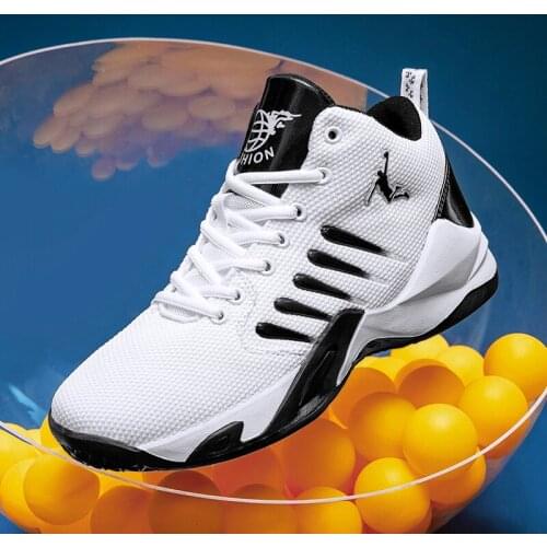 Mens Basketball Shoes Breathable Cushioning Non-Slip Wearable Sports Shoes Gym Training Athletic Basketball Sneakers for Kids