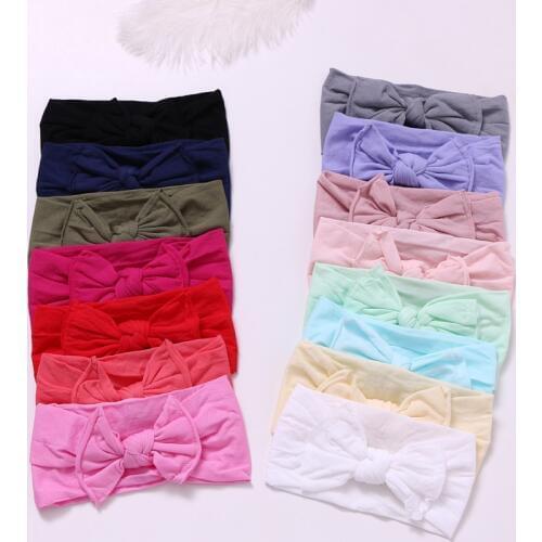 15 pcs/lot , Knotted Nylon Headband , Top Knot Turban Nylon head wraps for Birthday Party gift