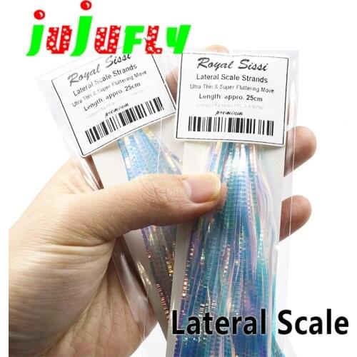 New developed 1pack lateral scale strands ultra thin and soft flashbou long streams&saltwater fly pattern fly tying materials