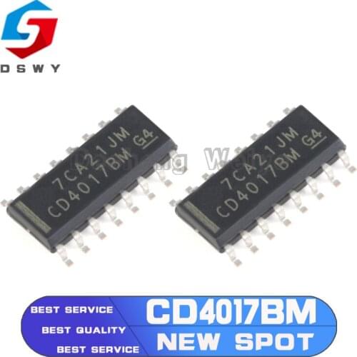 10PCS CD4017BM SOP16 CD4017B CD4017 4017 SOP-16 SMD New and Original IC Chipset