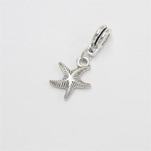 Wholesale Bulk Beads 12pcs Starfish Charms Pendants Suitable for Womens Necklace Bracelets Jewelry Making