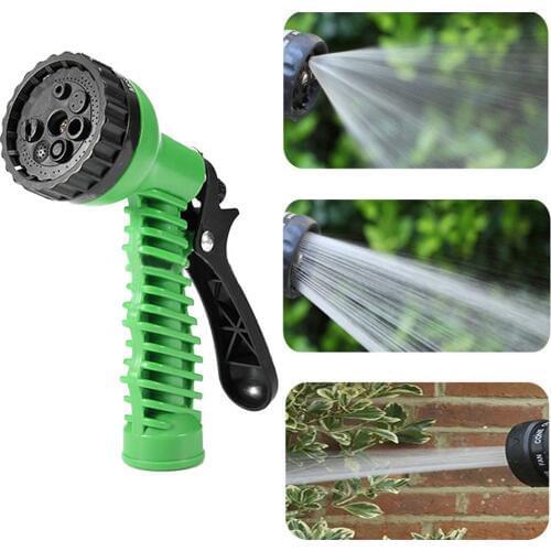 Adjustable High Pressure Home Garden Lawn Portable Sprinkler Cleaning Sprayer 7 Patterns Nozzle Car Washing Care Watering Hose